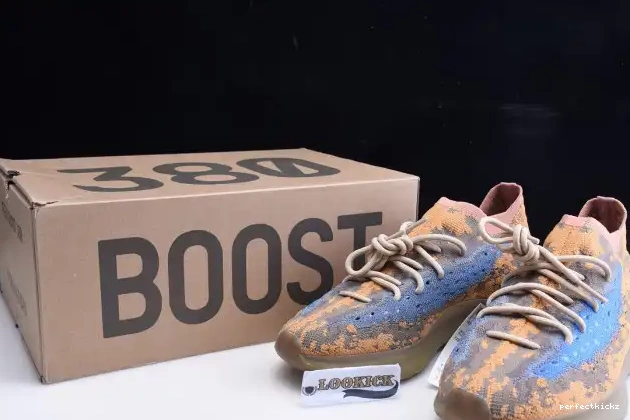 BLUE YEEZY ADIDAS REFLECTIVE 380 OAT FX9847 BOOST 0614